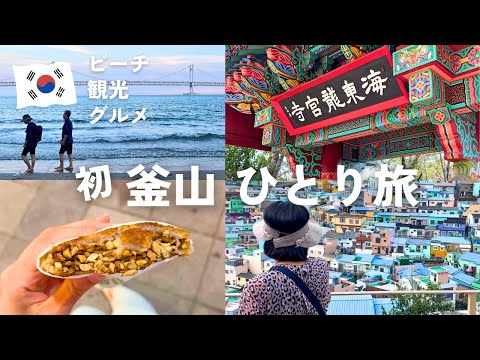 Vlog de viagens de Busan 🇰🇷 Visitando pontos turísticos famosos, Gamcheon Culture Village, Haedong Yonggungsa Temple, Gukje Market Gourmet etc.