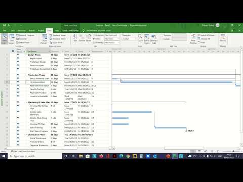 MS Project Task Dependency