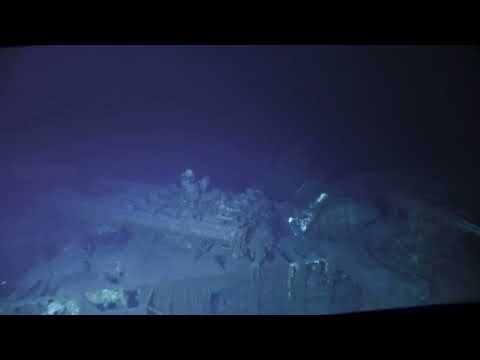 First Footage of USS Johnston - Torpedos