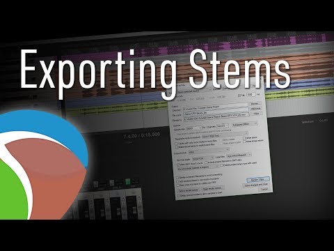 Exporting Stems in REAPER