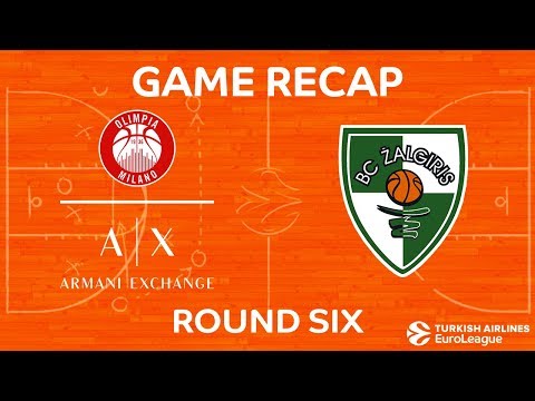Highlights: AX Armani Exchange Olimpia Milan - Zalgiris Kaunas