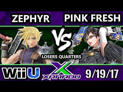S@X 220 Smash 4 - Zephyr (Cloud) Vs. VGBC | Pink Fresh (Bayonetta) - SSB4 Losers Quarters
