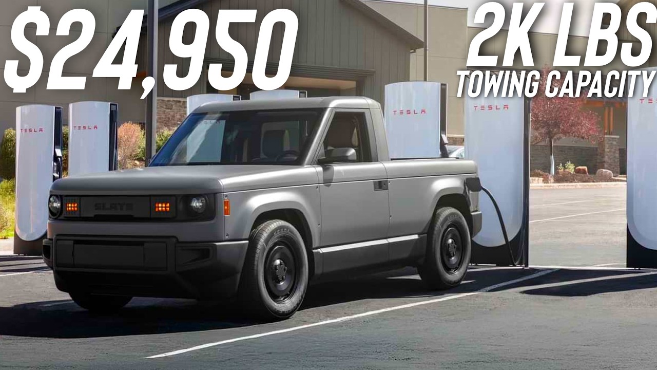 Slate compact electric pickup truck