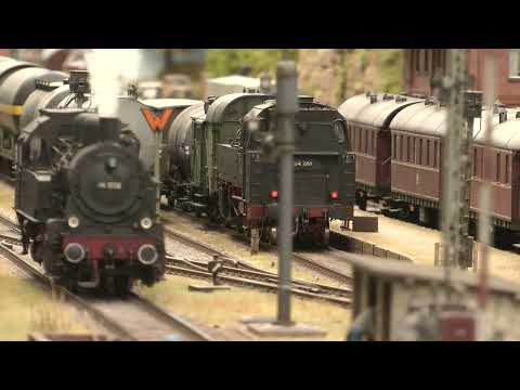 Spur 1 Modellbahn Bad Willemshöhe von Willem Laanstra mit Dampfloks und Dieselloks