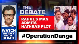 Rahul Gandhi Man Stung In Hathras; Reveals Congress Riot Plot | The Debate With Arnab Goswami - Download this Video in MP3, M4A, WEBM, MP4, 3GP