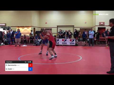 2018 Marine Corps US Open/Masters C Greco Roman 70 Quarters - David Sarmiento (Unat) Vs. Gary Cook