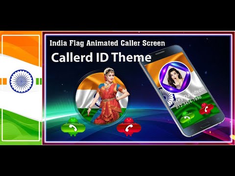 India Flag Animation Caller ID Video