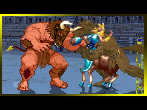 MINOTAUR BOSS vs DORA THE CENTAUR - HIGH LEVEL MUGEN GAMEPLAY #mugen #ikemengo #extras