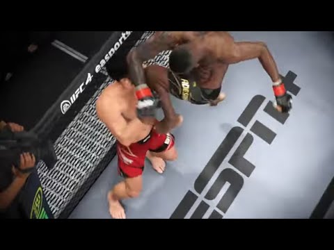Israel Adesanya vs. Michael Bisping - Amazing Fight | EA Sports UFC 4