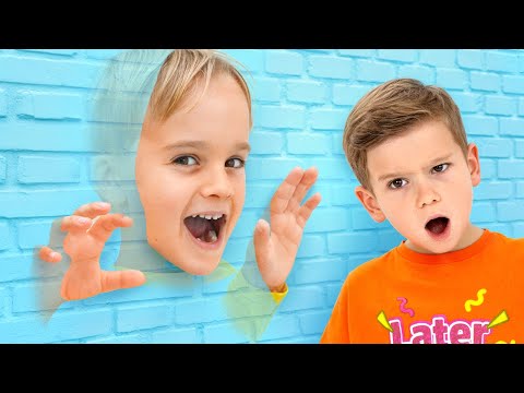 Kids Jump through the wall