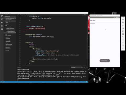 Learn about Components and input controls in React Native Part 3