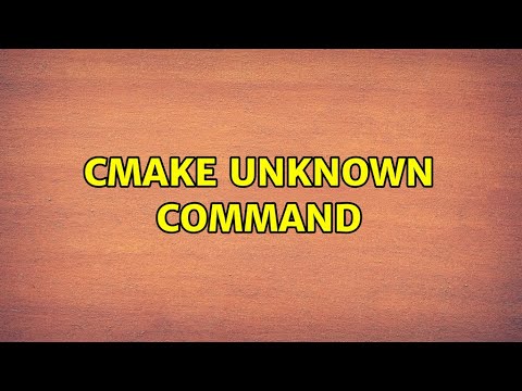 Cmake unknown command