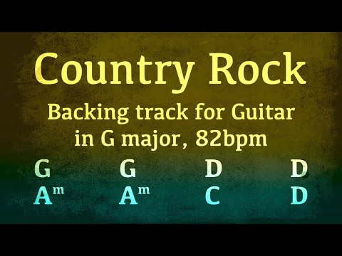 Country Rock, backing track in G major 82bpm. Play along and enjoy!