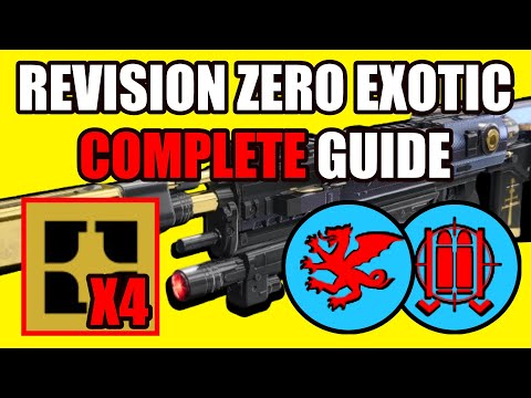 HOW To Get Revision Zero | All 4 CATALYSTS & Intrinsic UPGRADES | Complete SOLO Exotic Guide Destiny