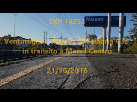EXP 14253 Ventimiglia - Reggio di Calabria C.le in transito a Massa Centro