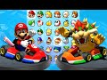 Mario Kart 8 Deluxe Mario Yoshi Bowser Drivers Standard Kart AGPDX In Linghtning Cup Leaf Cup