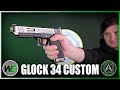 Страйкбольный пистолет (WE) GLOCK 34 Custom Silver/Silver/Gold 