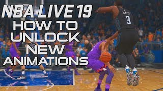 NBA LIVE 19 HOW TO UNLOCK NEW DRIBBLE MOVES & LAY UP ANIMATIONS!!