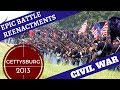 Epic Civil War Reenactment 10 000 Reenactors Gettysburg 2013 Pickett S Charge