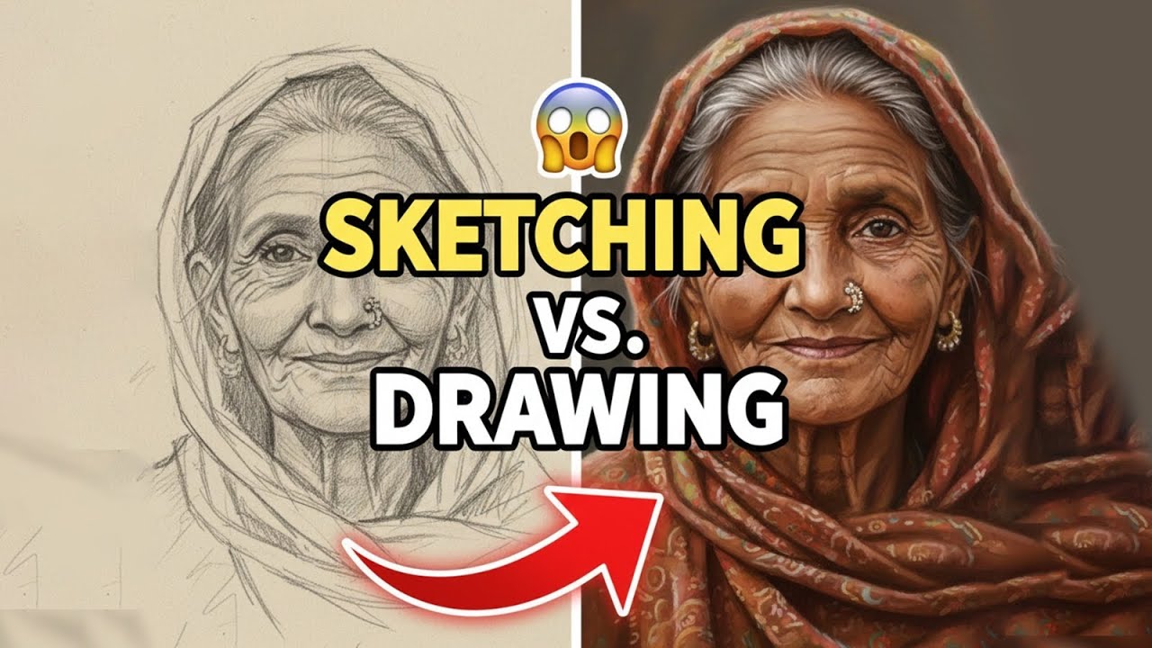 Sketching vs. Drawing: What's the REAL Difference? (Beginner Art Guide)
