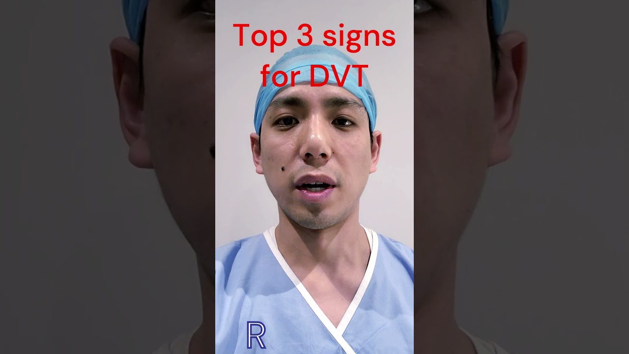 Top 3 signs of deep vein thrombosis (DVT). #surgery