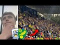 Norwich City away end limbs Huddersfield lose 0-4 at home 😟