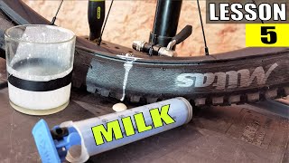 All about road & MTB tubeless tires installation. Free Bike Service School - lesson 5.