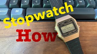 How to use Stopwatch on Casio F-91W watch