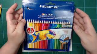 Staedtler watercolor pencils: Noris Club Aquarelle, 24 set product review,