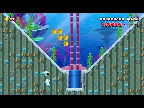Equifinal Aquifer by ToastMatt - Super Mario Maker 2 - No Commentary 1ca 1cb 022020