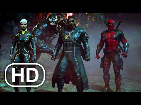 Venom And Deadpool Kill Dracula Scene 4K (2023) - Marvel's Midnight Suns