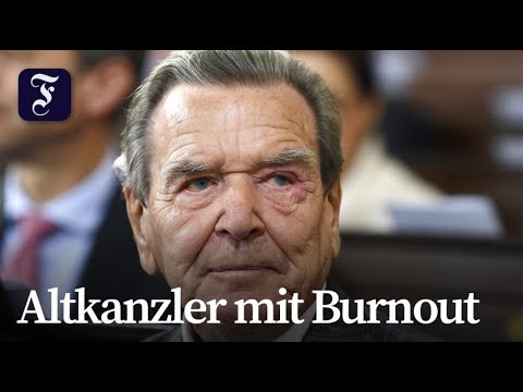 Altkanzler Gerhard Schröder wegen Burnout in Klinik