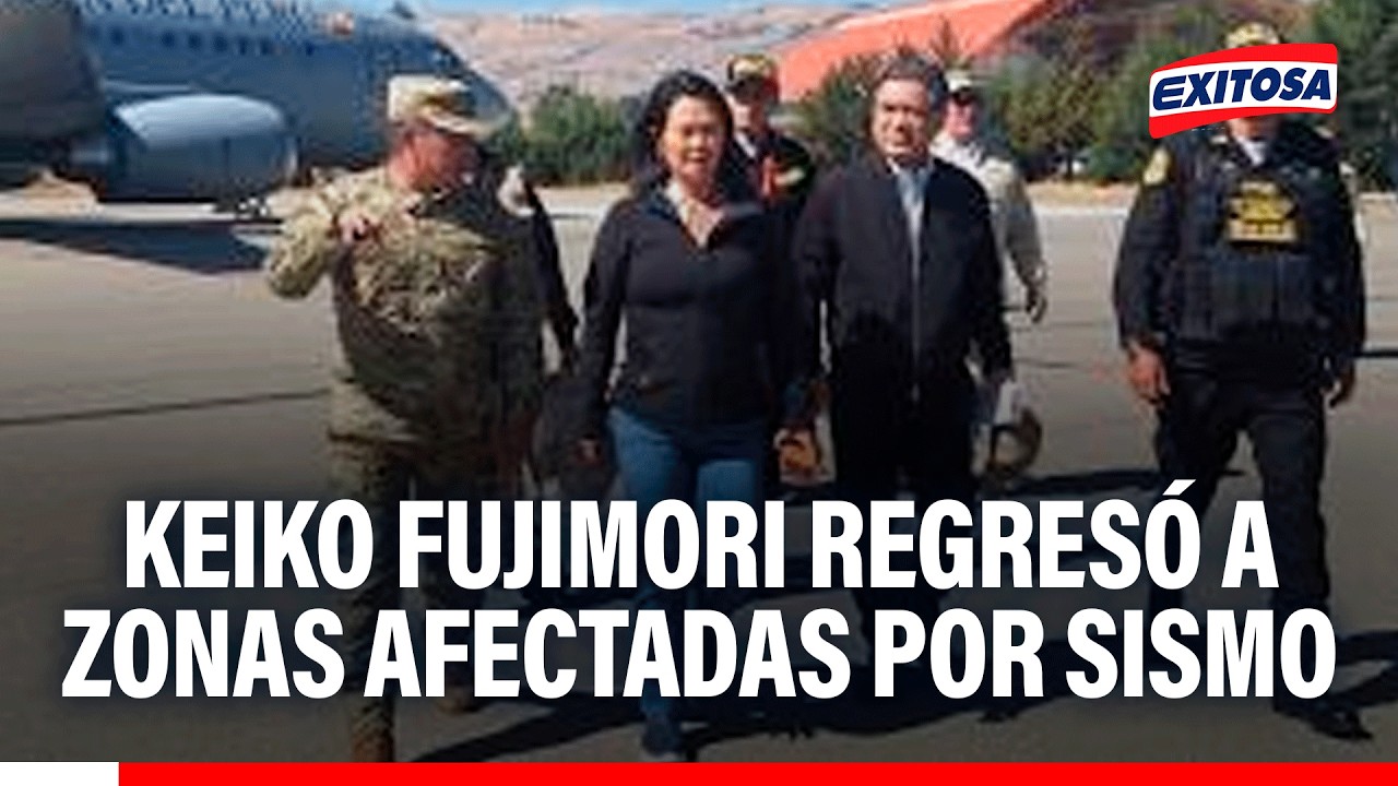 🔴🔵 Keiko Fujimori regresó a zonas afectadas por sismo y anuncio declaratoria de emergencia