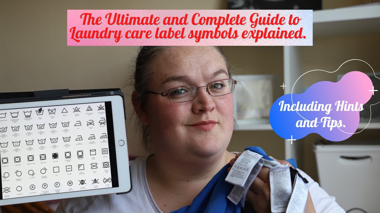 A Guide to Laundry care label symbols explained.