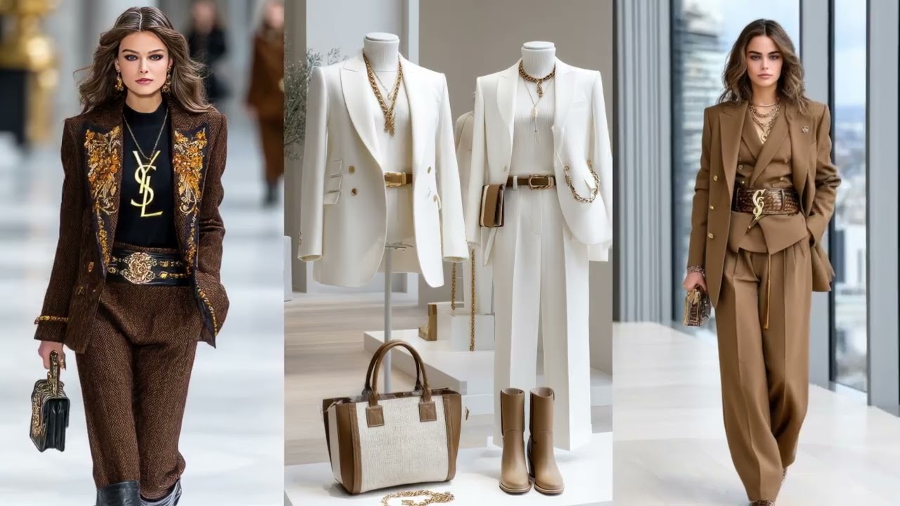 Saint Laurent Fall/Winter 2026/27 Runway | Modern Power Dressing & Parisian Chic