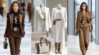 Saint Laurent Fall/Winter 2026/27 Runway | Modern Power Dressing & Parisian Chic