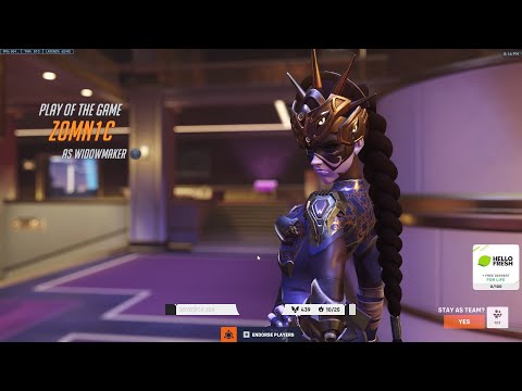 POTG! GALE WIDOWMAKER GAMEPLAY OVERWATCH 2 SEASON 10 TOP 500