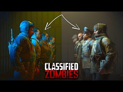 BLACK OPS 4 ZOMBIES CLASSIFIED ENDING CUTSCENE COMPARISON *RAW FOOTAGE V CARTOON*