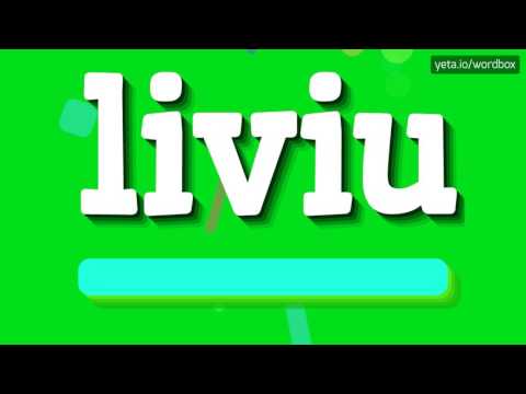 LIVIU - HOW TO PRONOUNCE IT!?