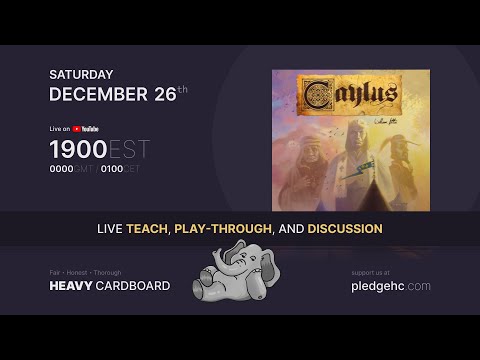 Caylus 3p Teaching, Play-through, & Round table by Heavy Cardboard