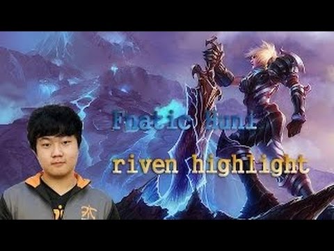 Highlight Fnatic Huni picks Riven | FNC VS IG-World Championship 2015