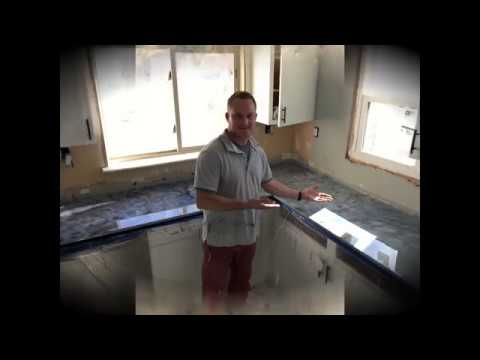 DYI Epoxy countertops with mica powders.