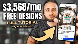 How to Start Print on Demand With FREE Designs (No Skill)