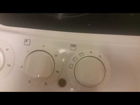 Zanussi electric cooker white