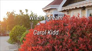 When I dream, Carol Kidd, aerophone ae-10