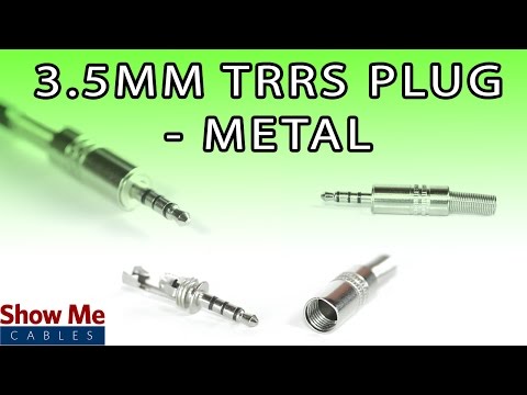 3.5mm Metal TRRS Plug - DIY Project to Repair Your Audio Cable #945