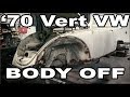 Classic VW BuGs 1970 Convertible Beetle Restoration Project Body Off Video