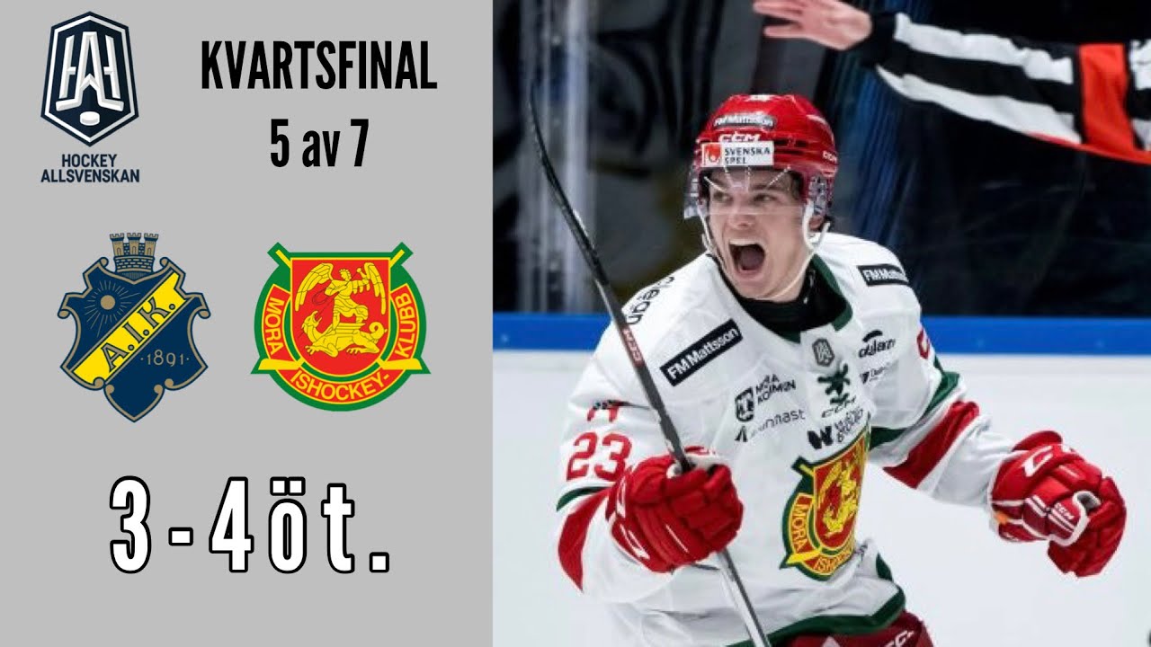 AIK - Mora IK | Höjdpunkter | Kvartsfinal 5 | Hockeyallsvenskan 2023/24