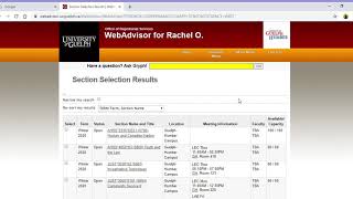 Registering for Courses on WebAdvisor