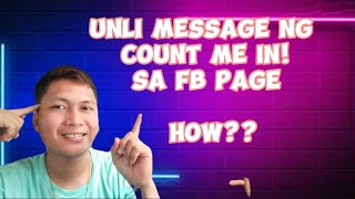 Paano mag Unli Comment ng Count me in sainyong Facebook Page?